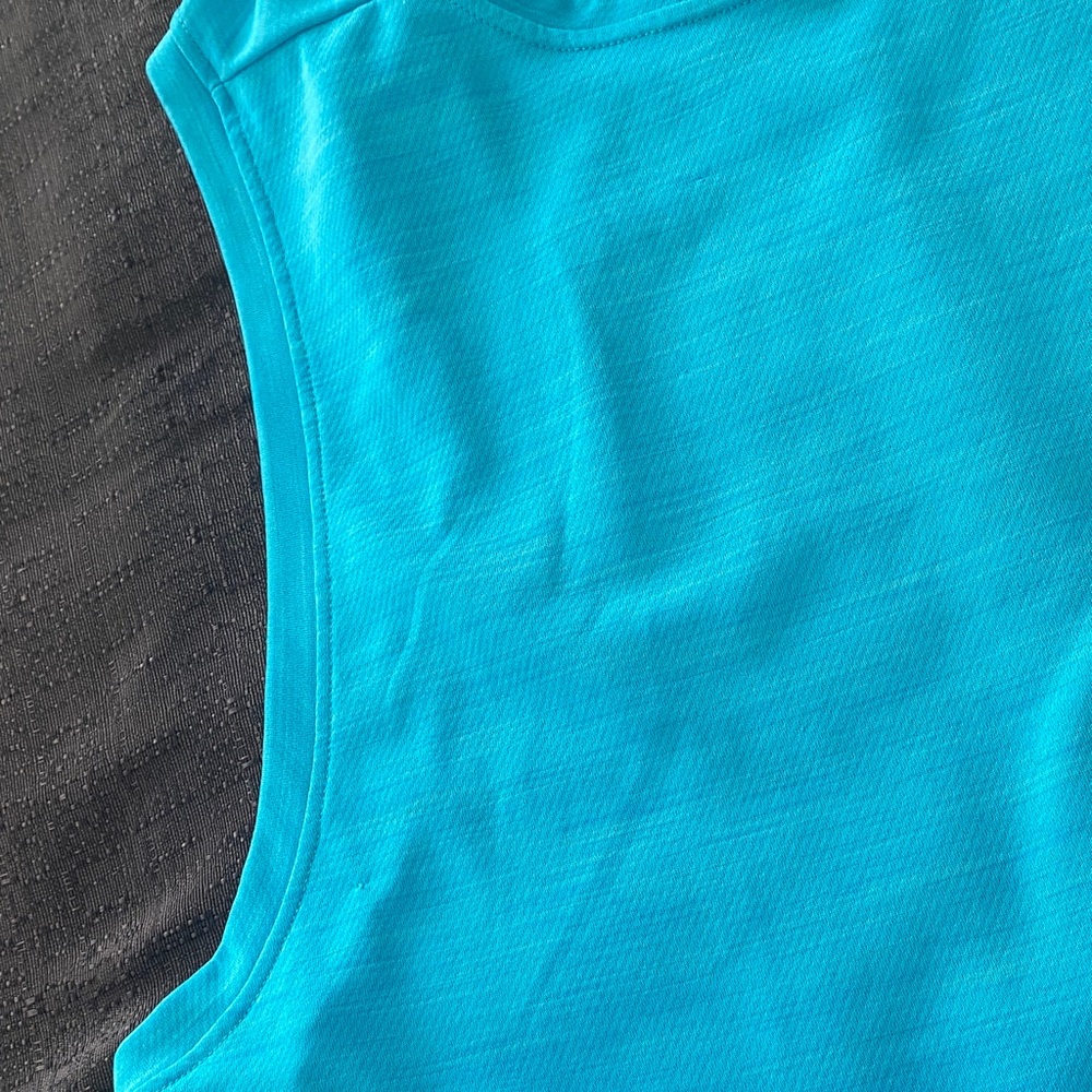 Nike Bright Aqua Blue Dri-FIT Performance Tank Size L - Picture 4 of 12